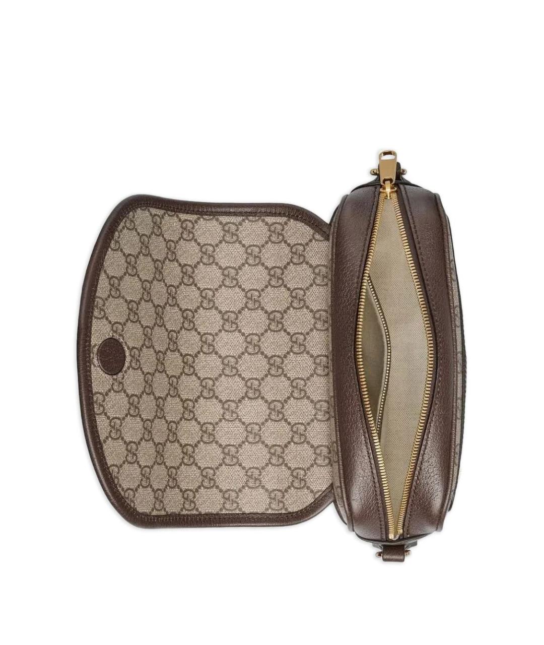 GUCCI Бежевая тканевая сумка через плечо, фото 5