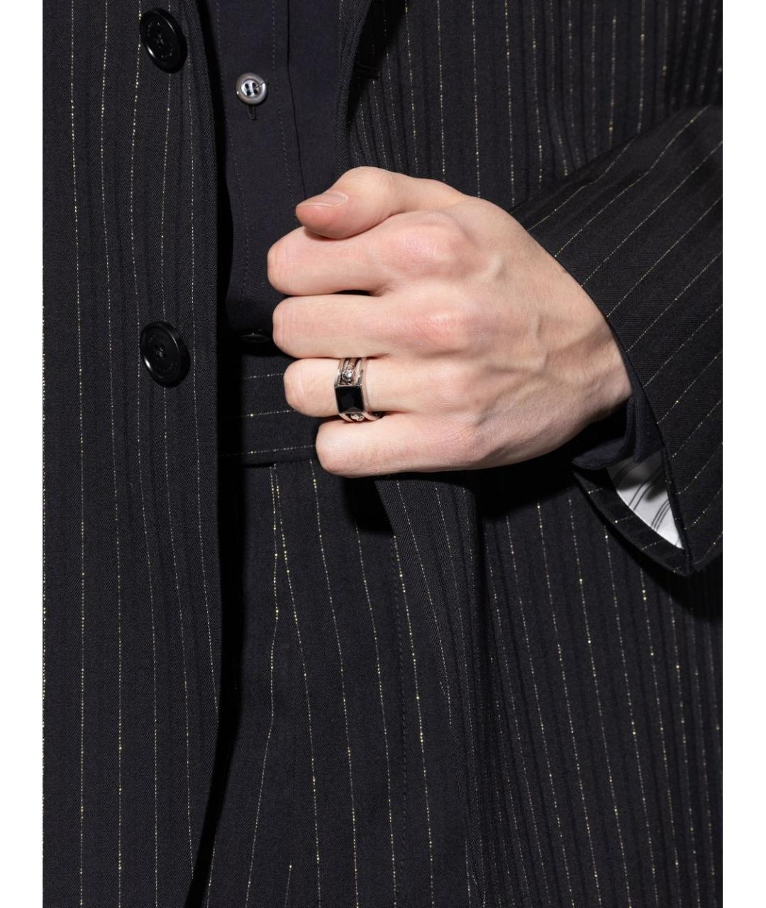 ALEXANDER MCQUEEN Серебряное металлическое кольцо, фото 2