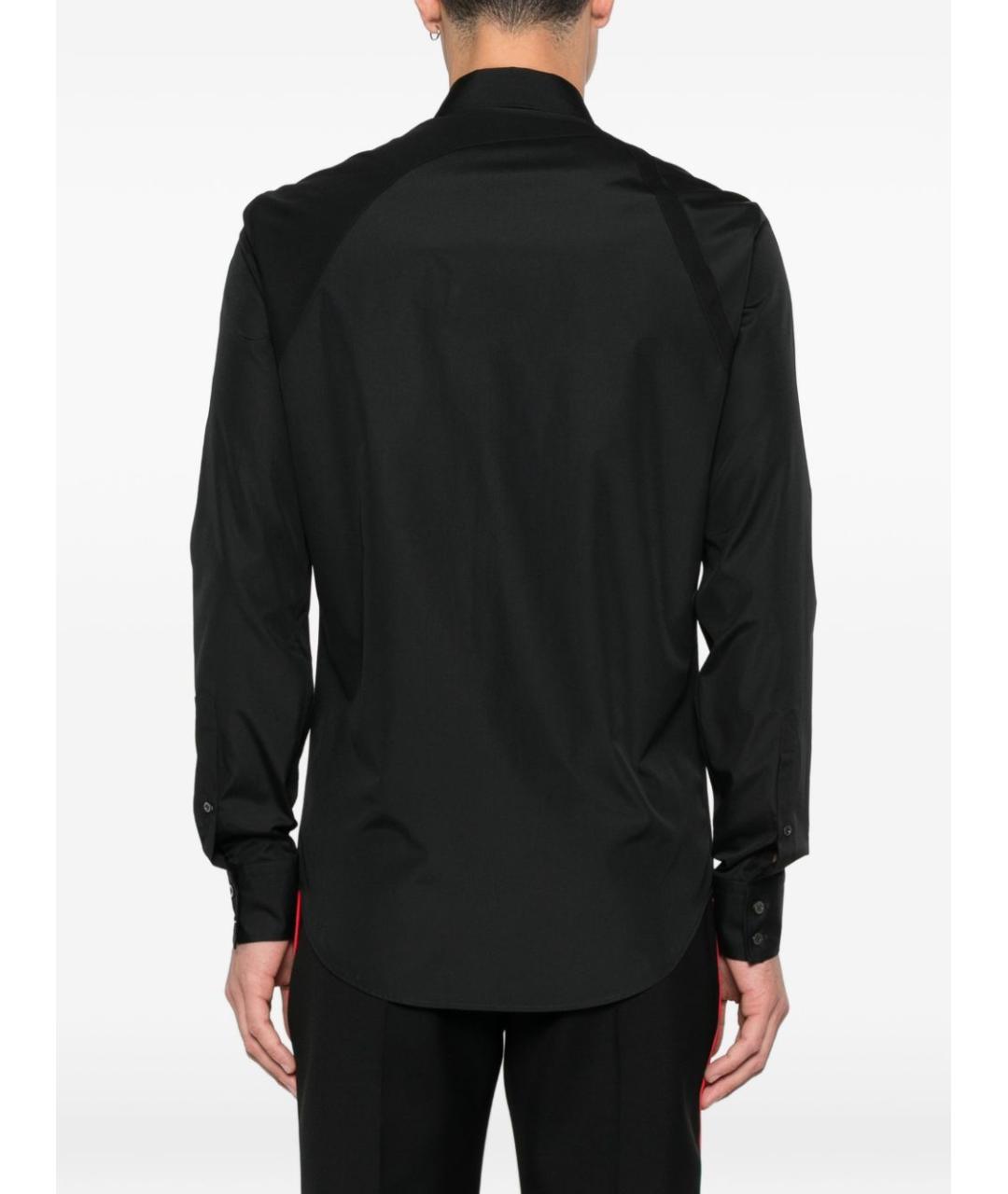 ALEXANDER MCQUEEN Черная хлопковая классическая рубашка, фото 4