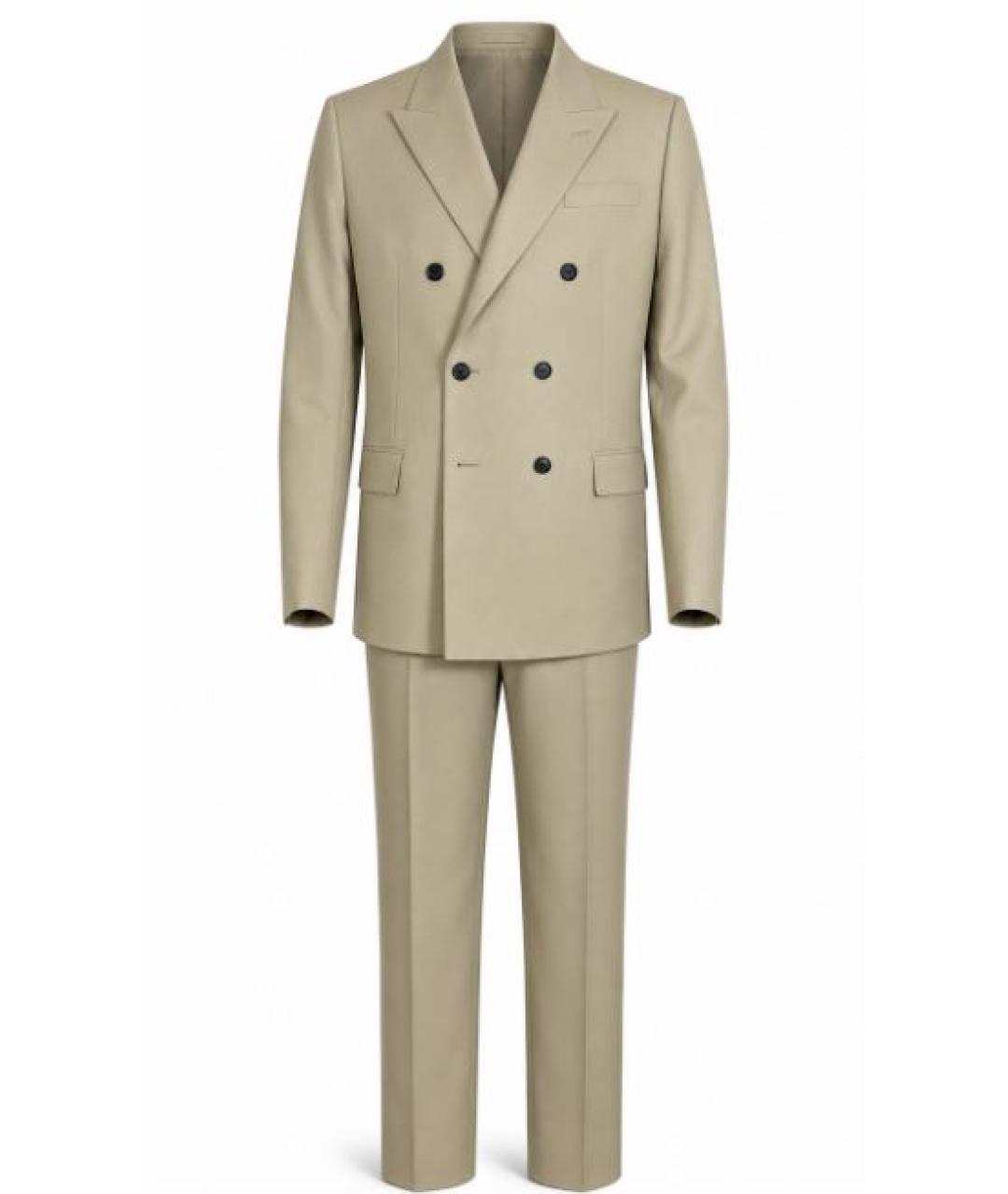 GUCCI Бежевый классический костюм, фото 1