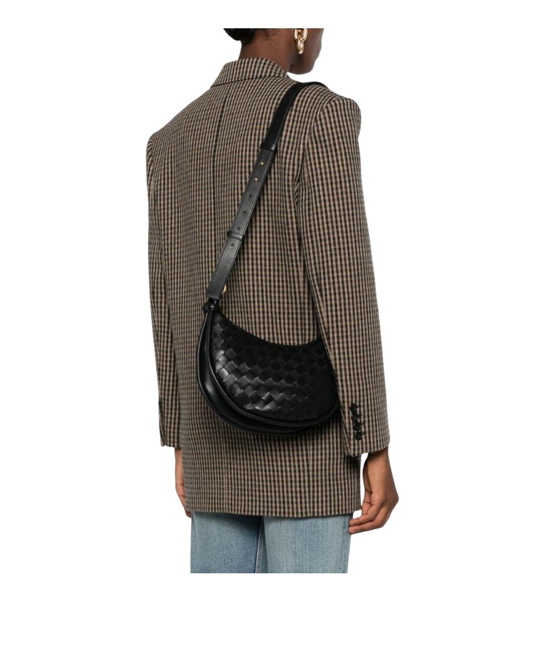 BOTTEGA VENETA Черная сумка через плечо, фото 7