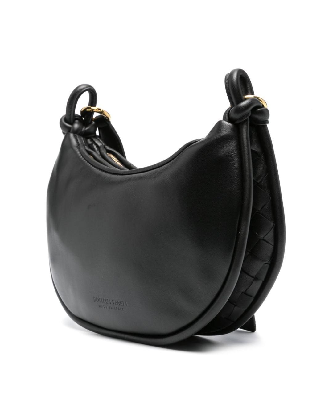 BOTTEGA VENETA Черная сумка через плечо, фото 4