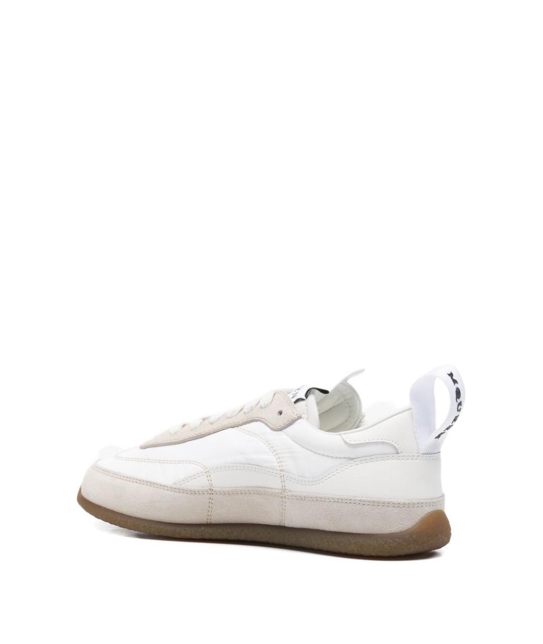 ALEXANDER MCQUEEN Белые кожаные кроссовки, фото 3