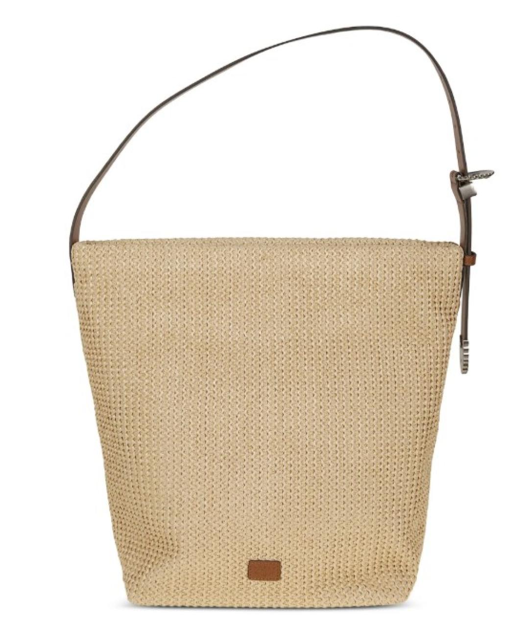 PINKO Бежевая пелетеная сумка тоут, фото 2