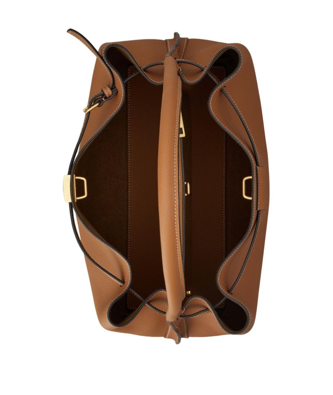 TOD'S Коричневая кожаная сумка тоут, фото 5