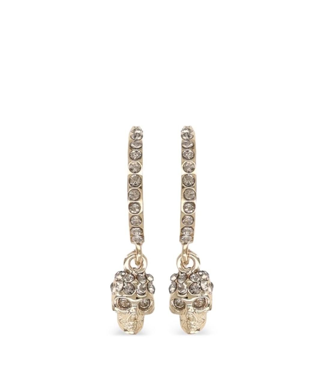 ALEXANDER MCQUEEN Золотые металлические серьги, фото 3