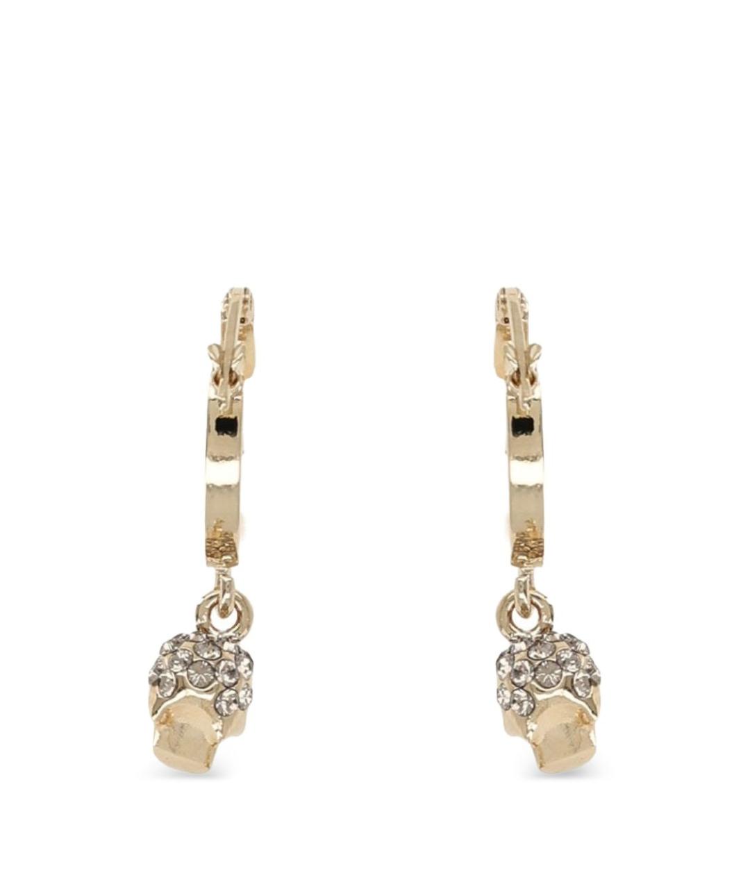 ALEXANDER MCQUEEN Золотые металлические серьги, фото 4