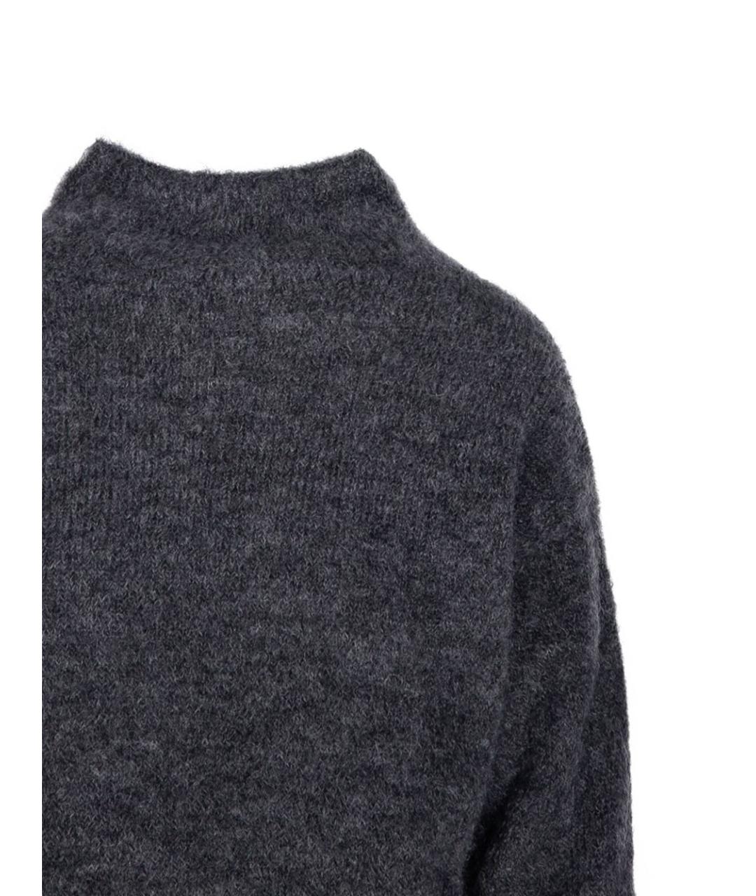 'S MAX MARA Серый шерстяной джемпер / свитер, фото 2