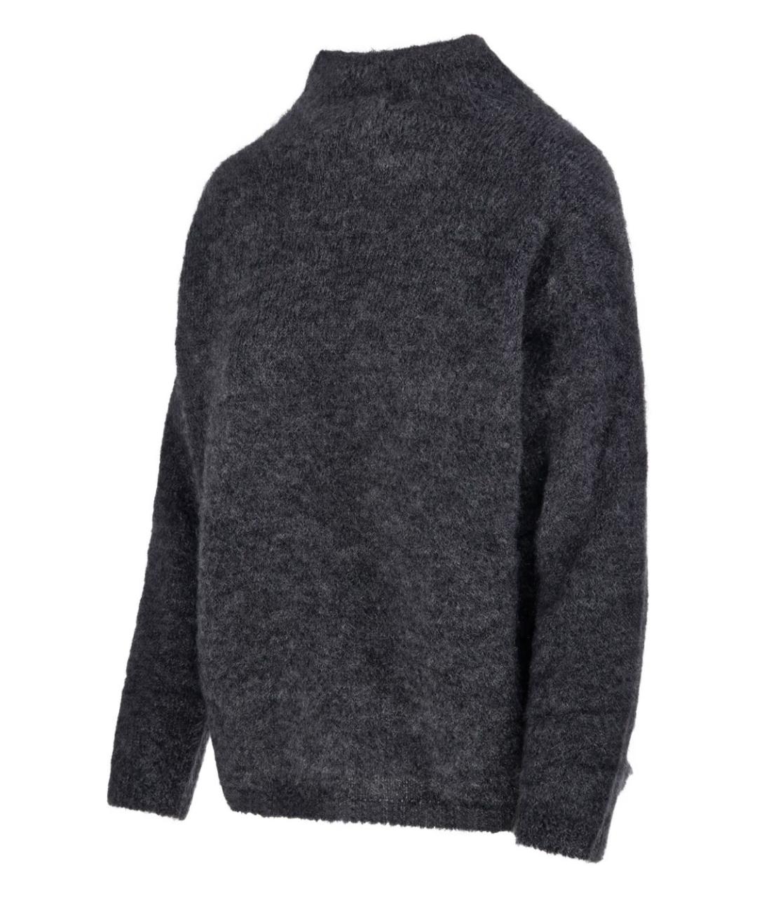 'S MAX MARA Серый шерстяной джемпер / свитер, фото 3