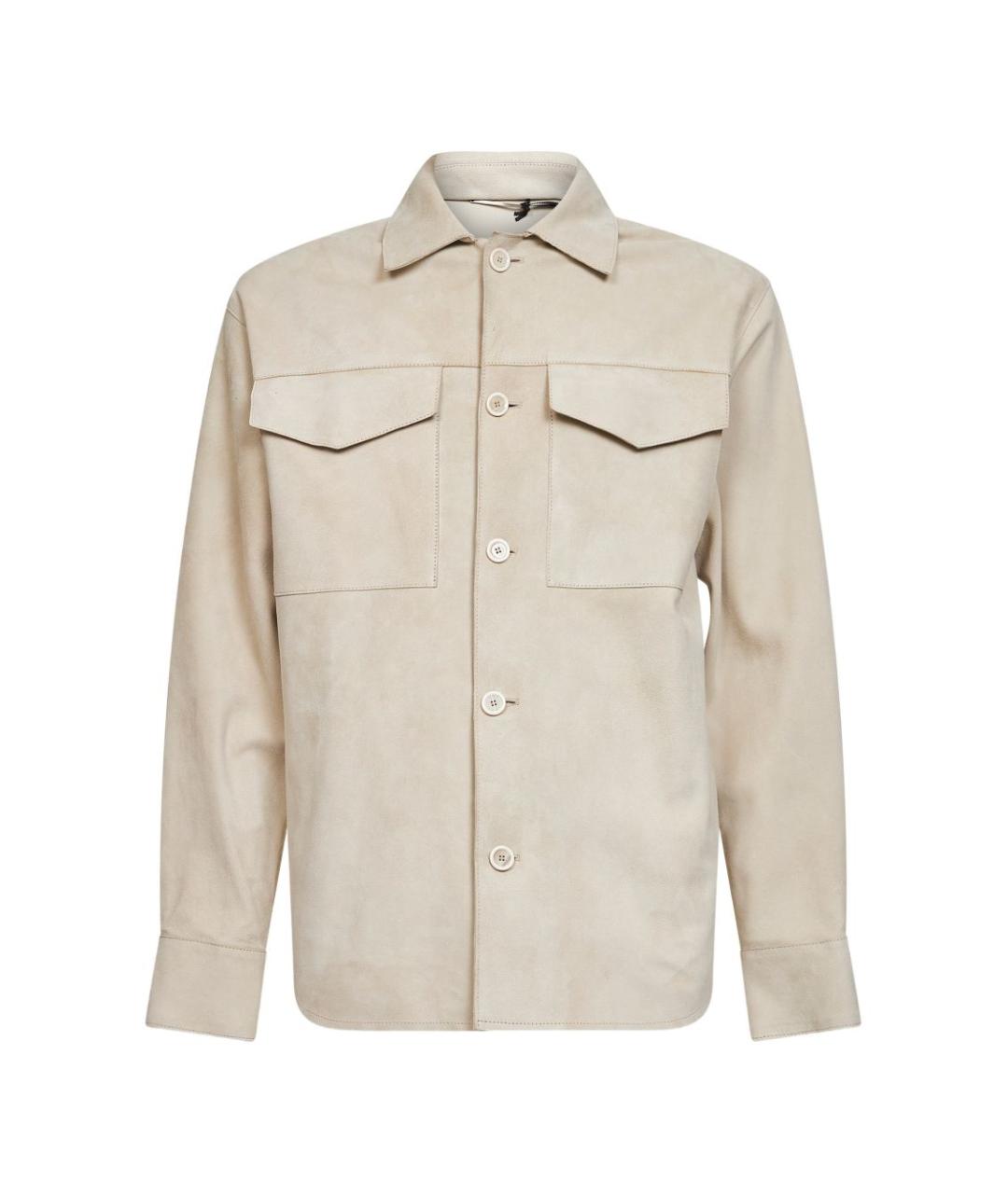 LARDINI Коричневая кэжуал рубашка, фото 1