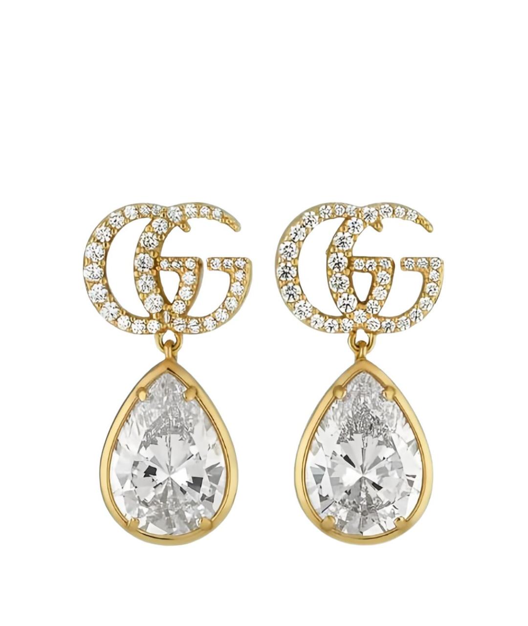 GUCCI Золотые металлические серьги, фото 4