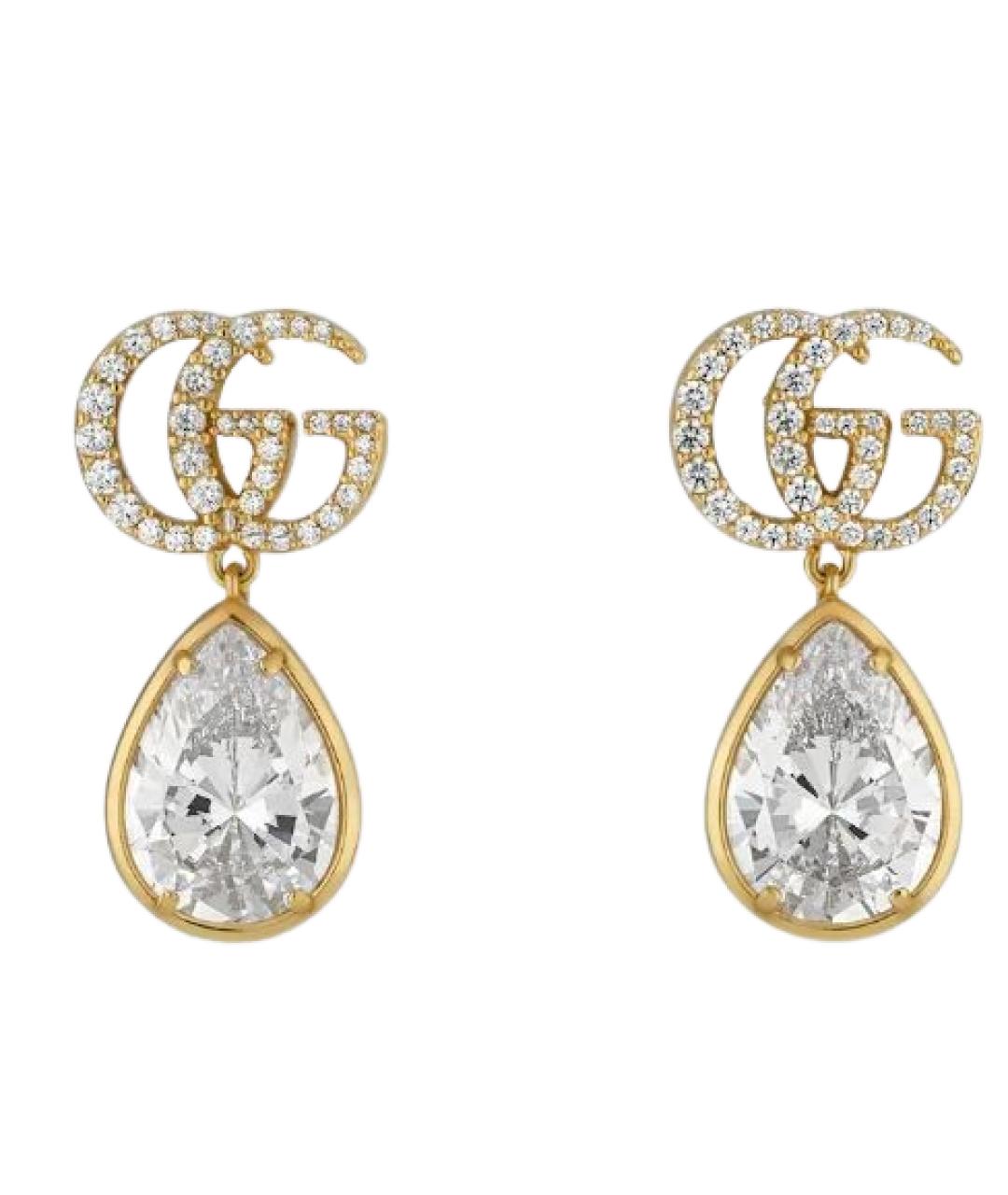 GUCCI Золотые металлические серьги, фото 1