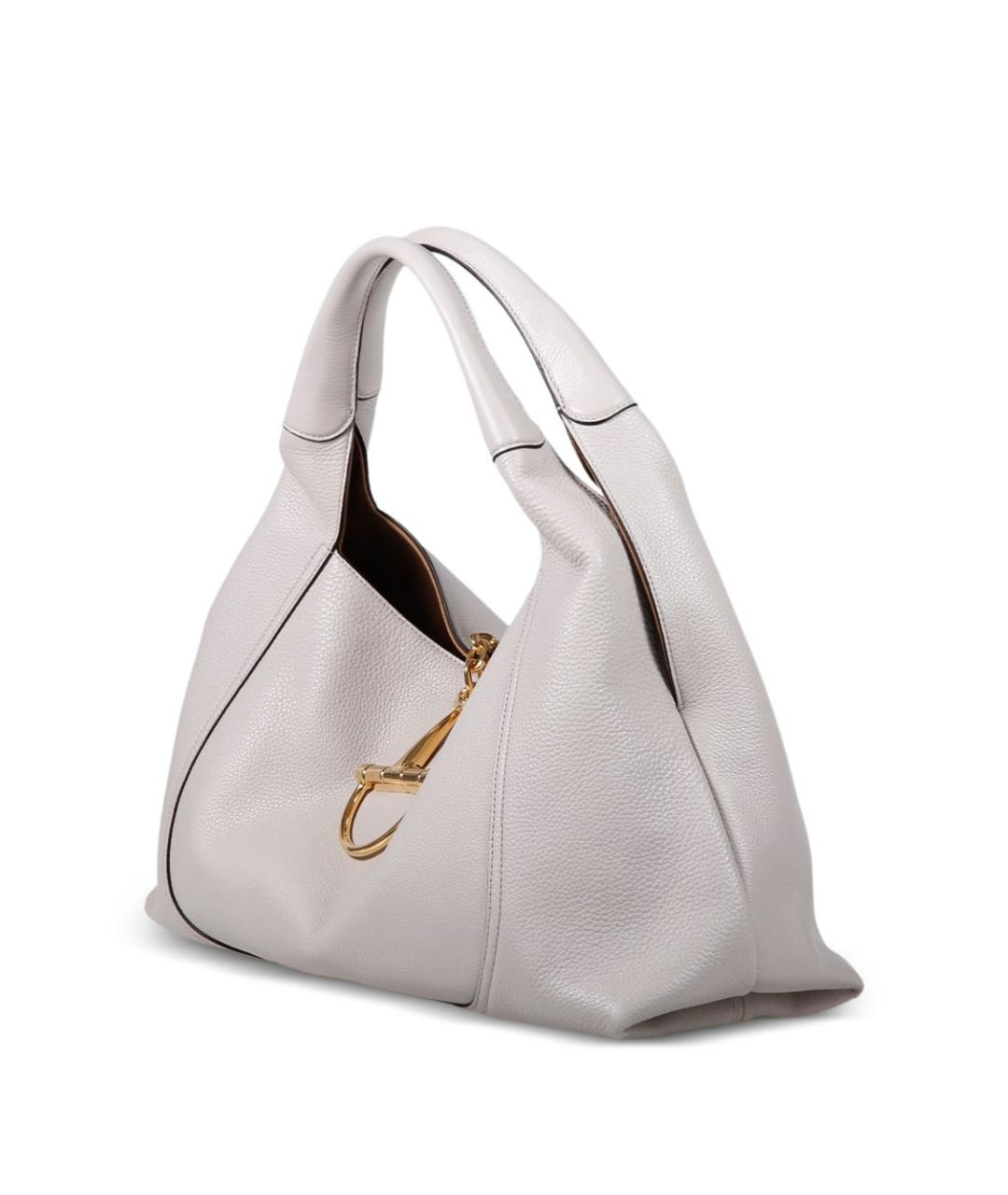 GUCCI Серая кожаная сумка тоут, фото 2