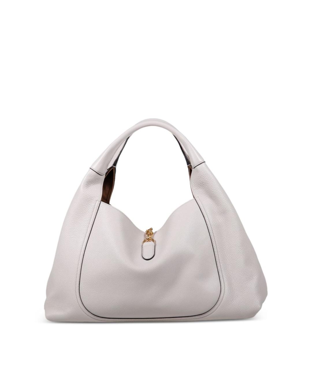 GUCCI Серая кожаная сумка тоут, фото 3