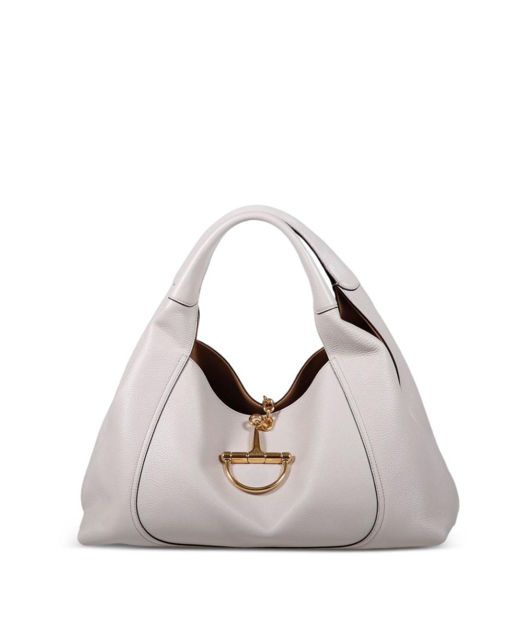 GUCCI Серая кожаная сумка тоут, фото 1