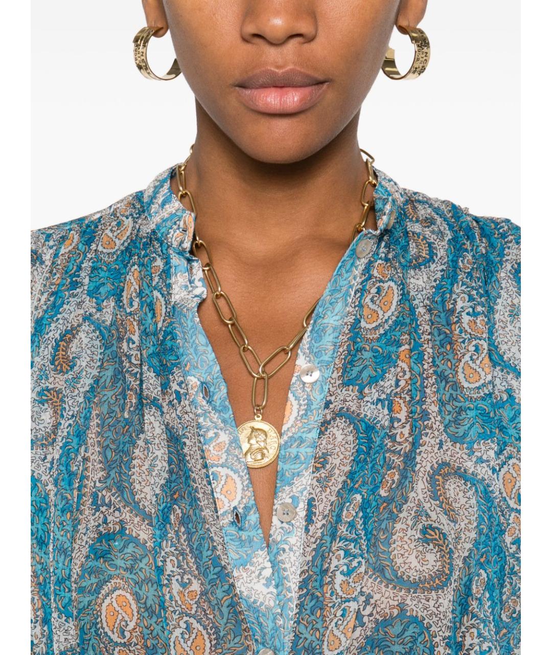 ETRO Мульти шелковая рубашка, фото 4