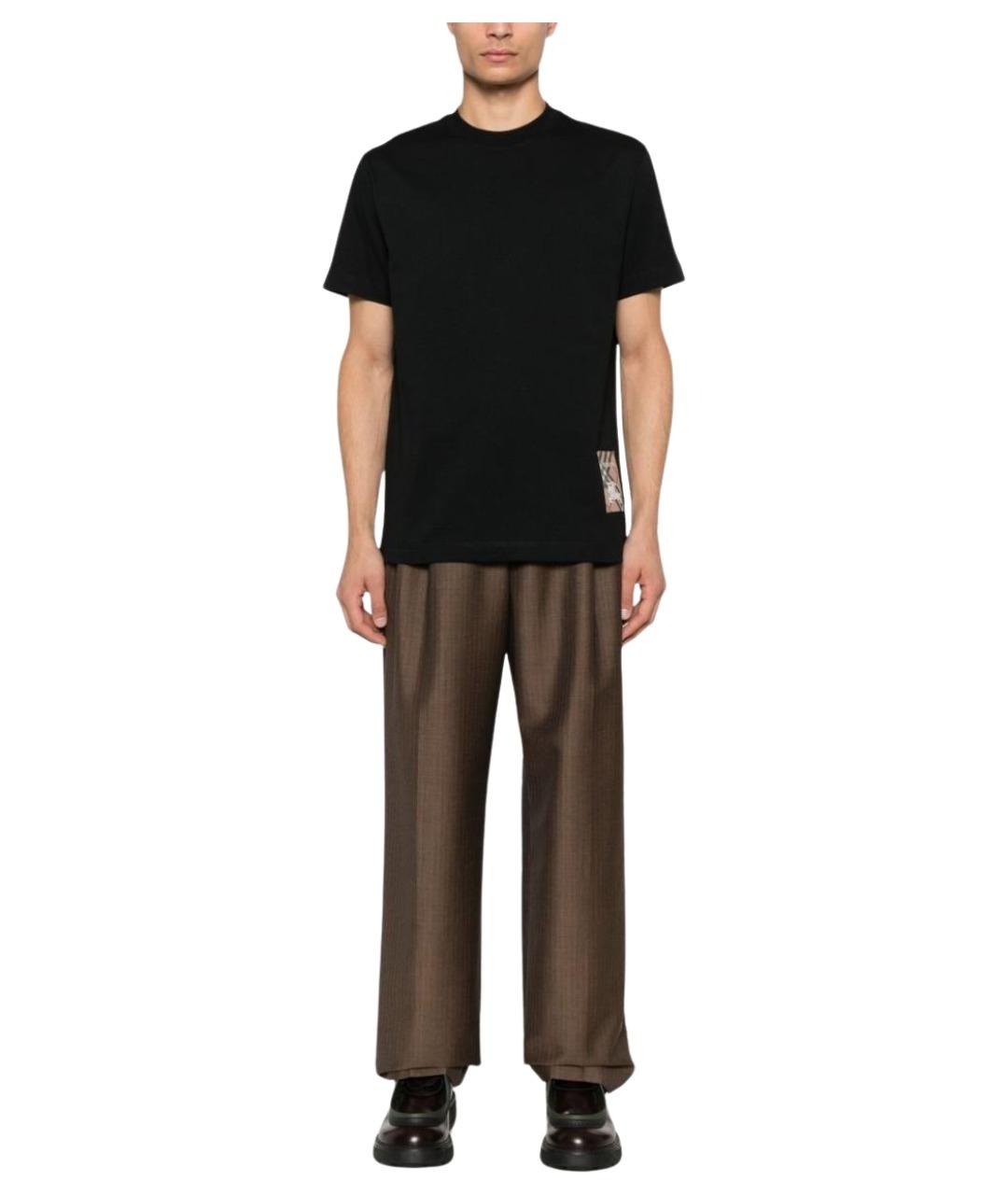 BURBERRY Черная футболка, фото 4