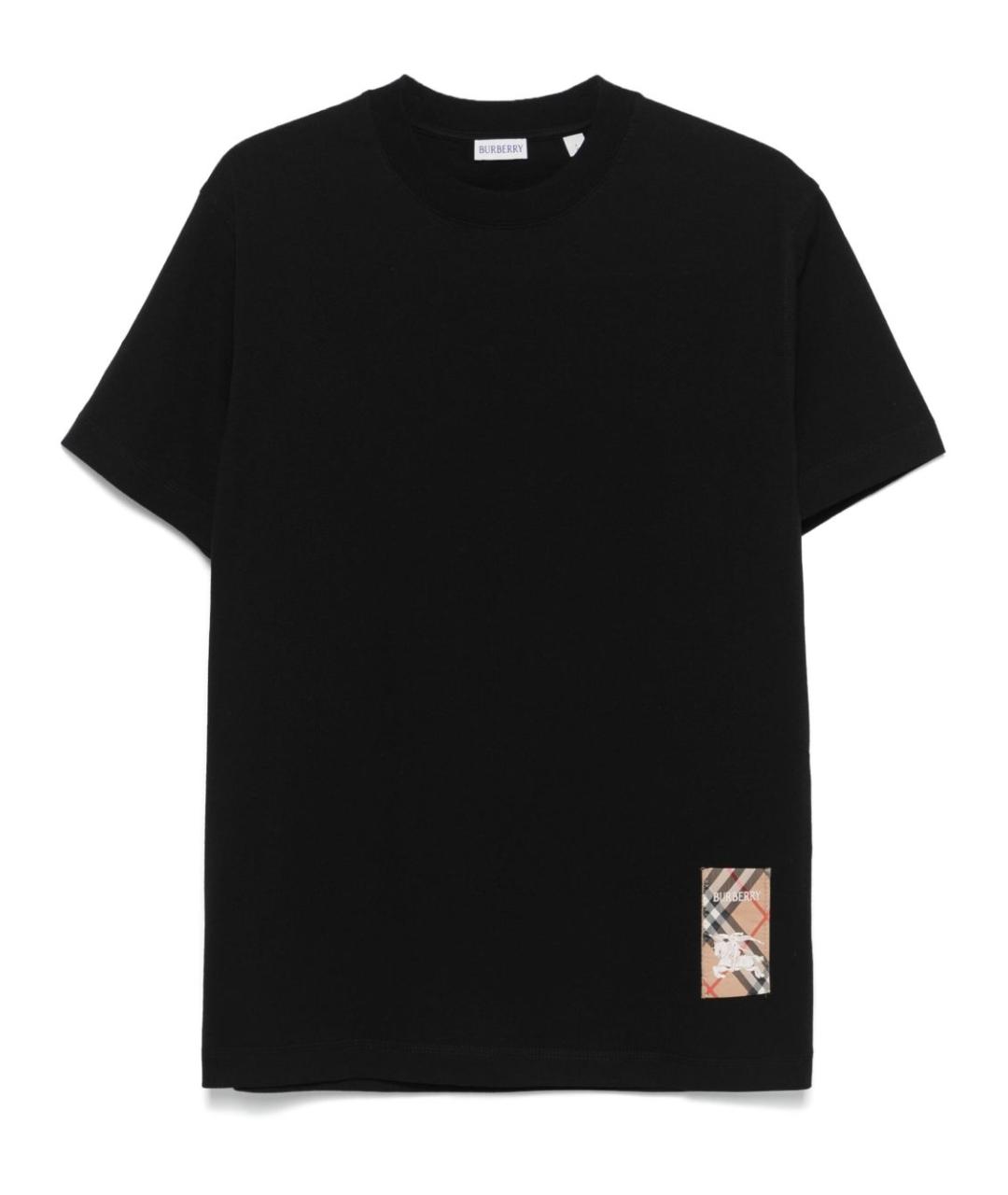 BURBERRY Черная футболка, фото 1