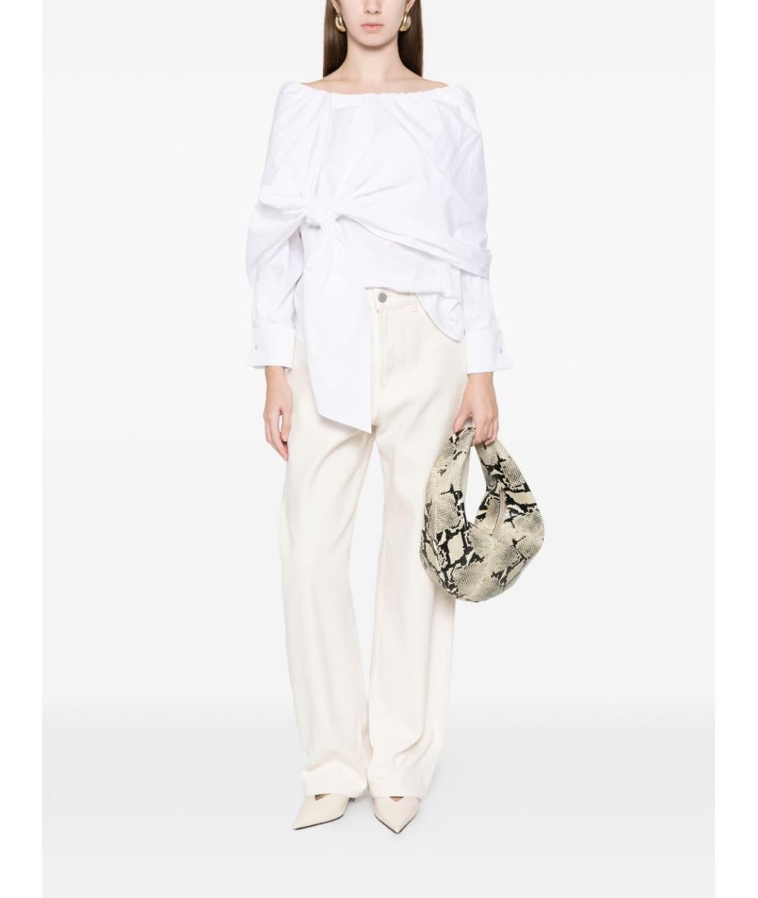 MAX MARA Белая хлопковая рубашка, фото 2