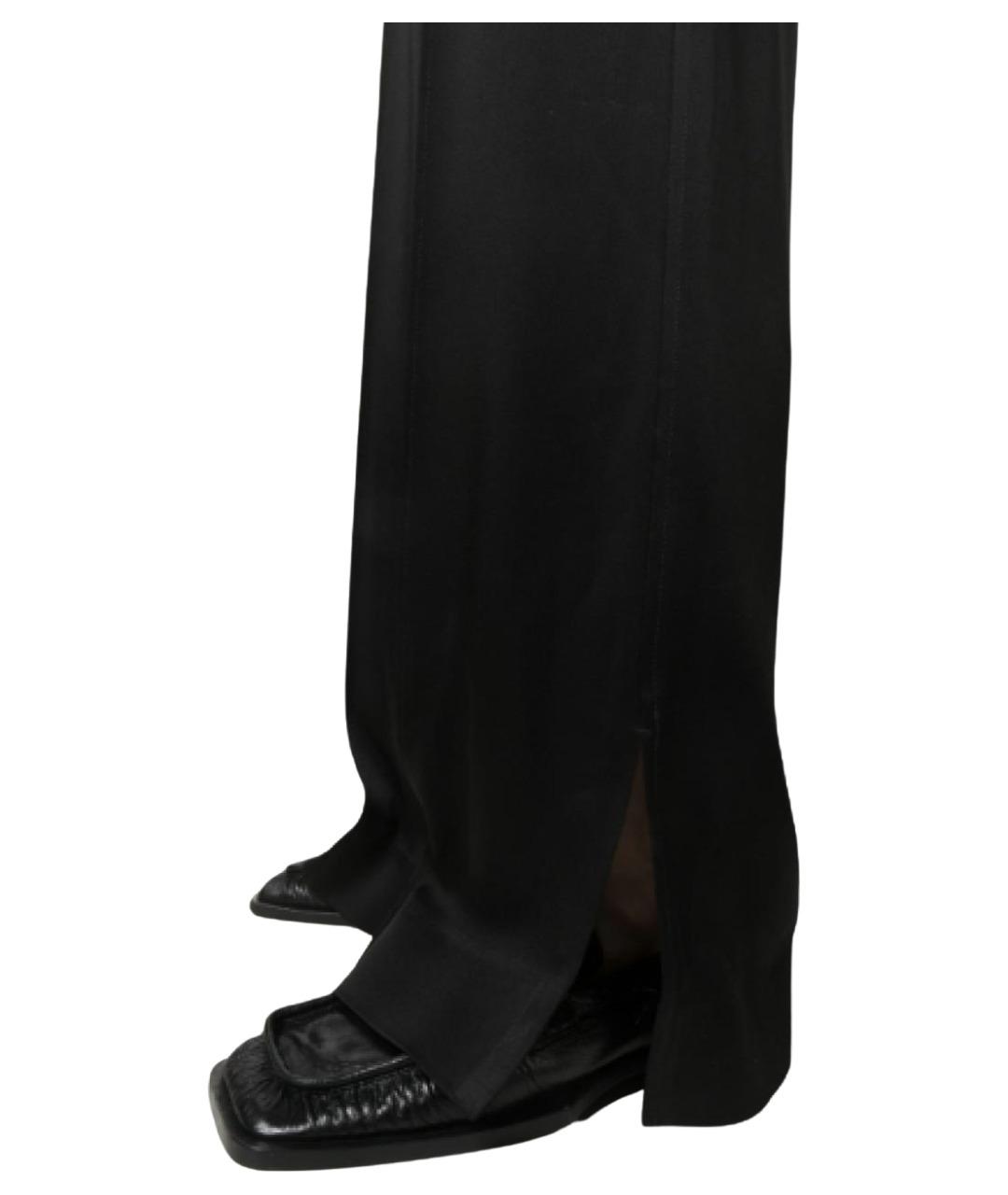 JIL SANDER Черные ацетатные прямые брюки, фото 4
