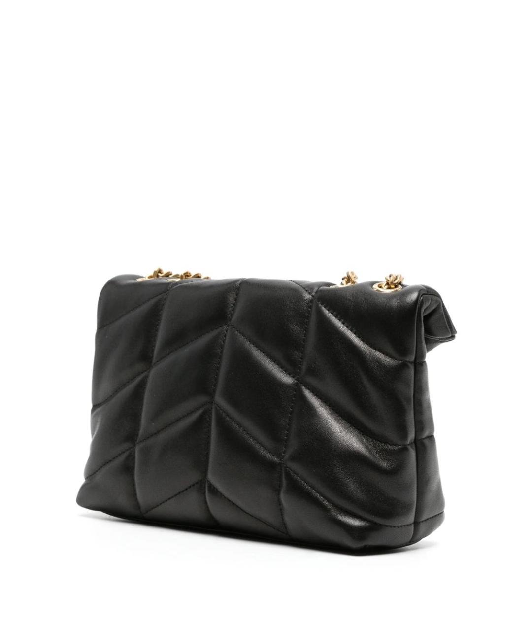 SAINT LAURENT Черная кожаная сумка через плечо, фото 4