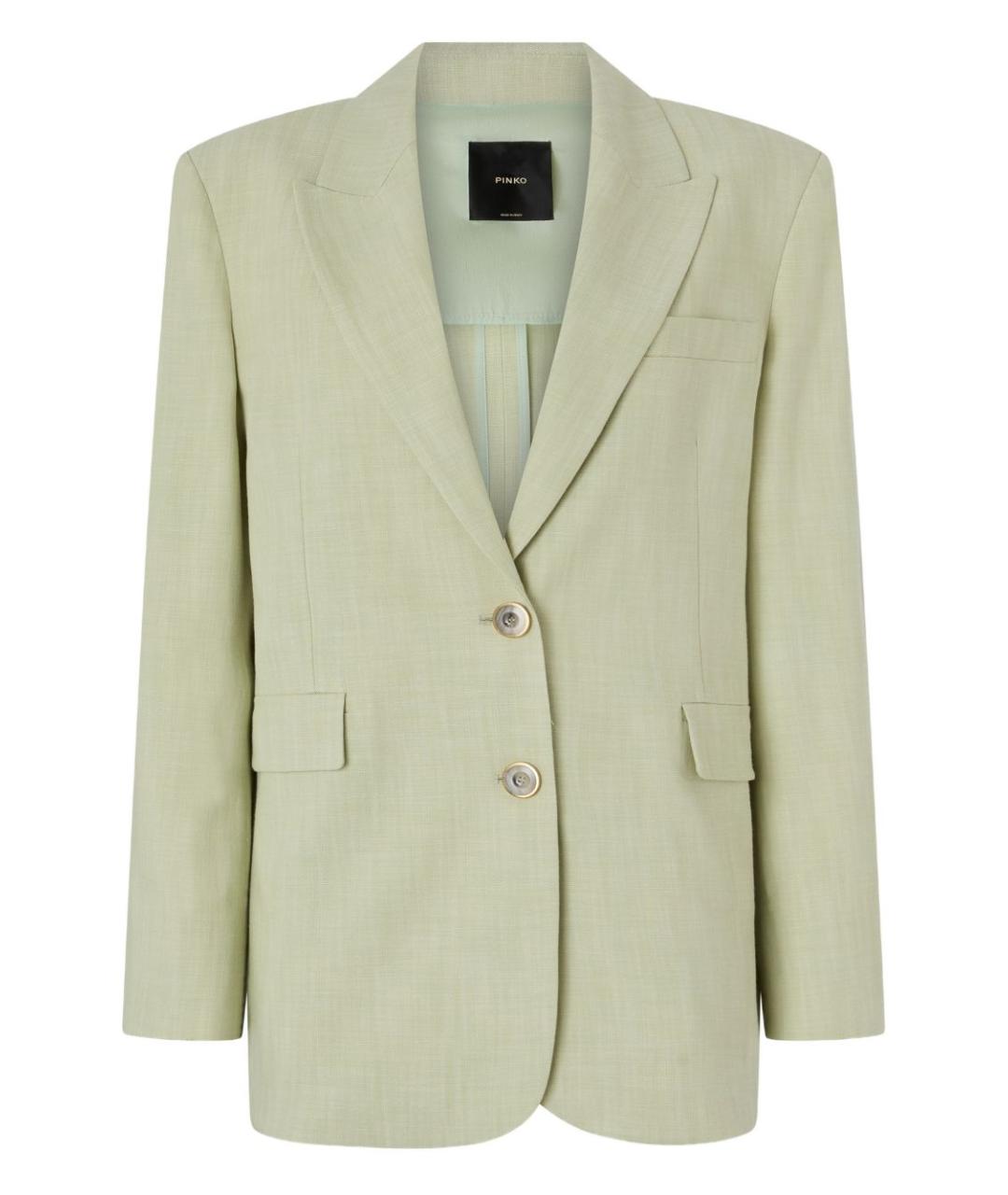 PINKO Бежевый вискозный жакет/пиджак, фото 1