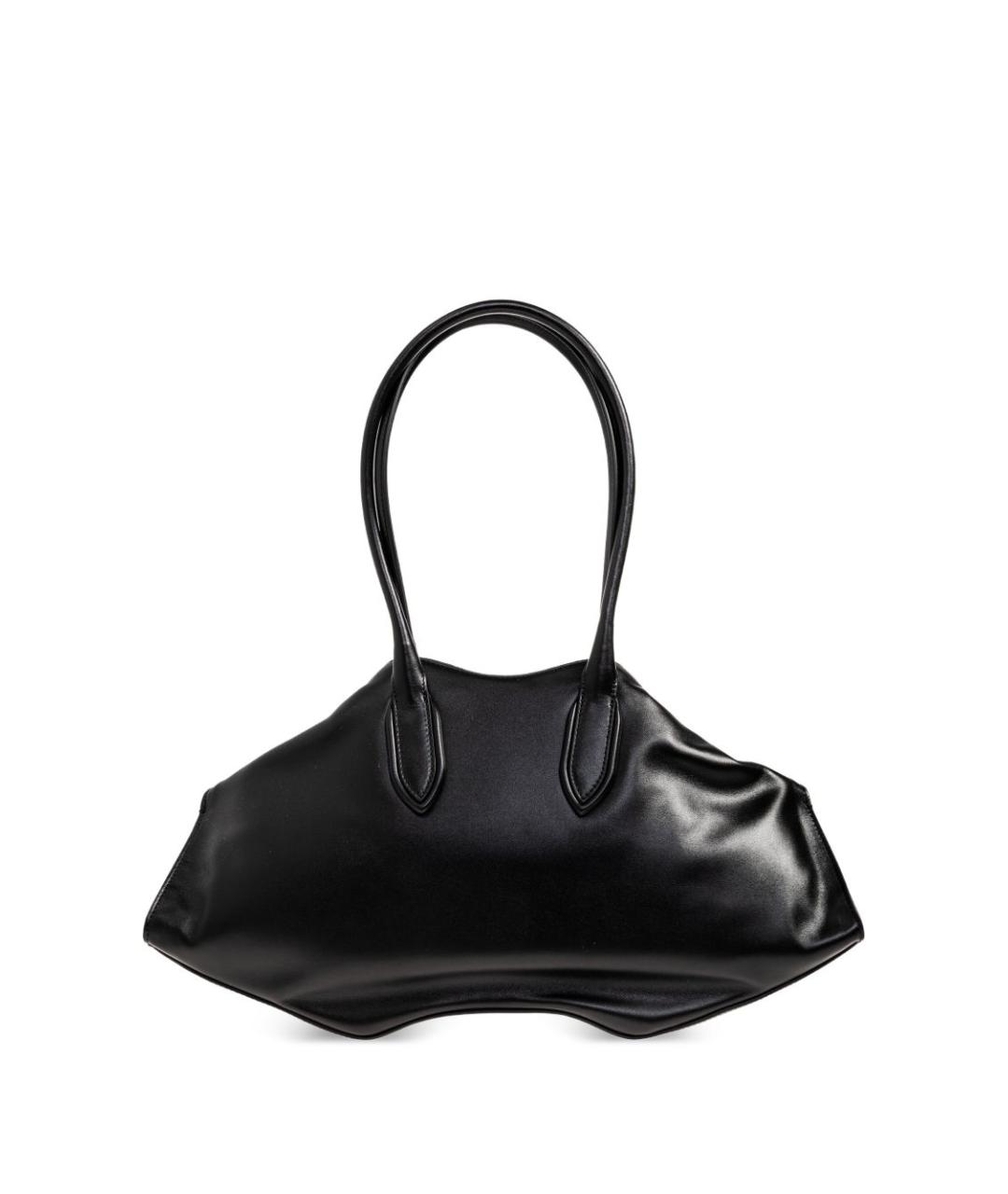 ALEXANDER MCQUEEN Черная кожаная сумка тоут, фото 4