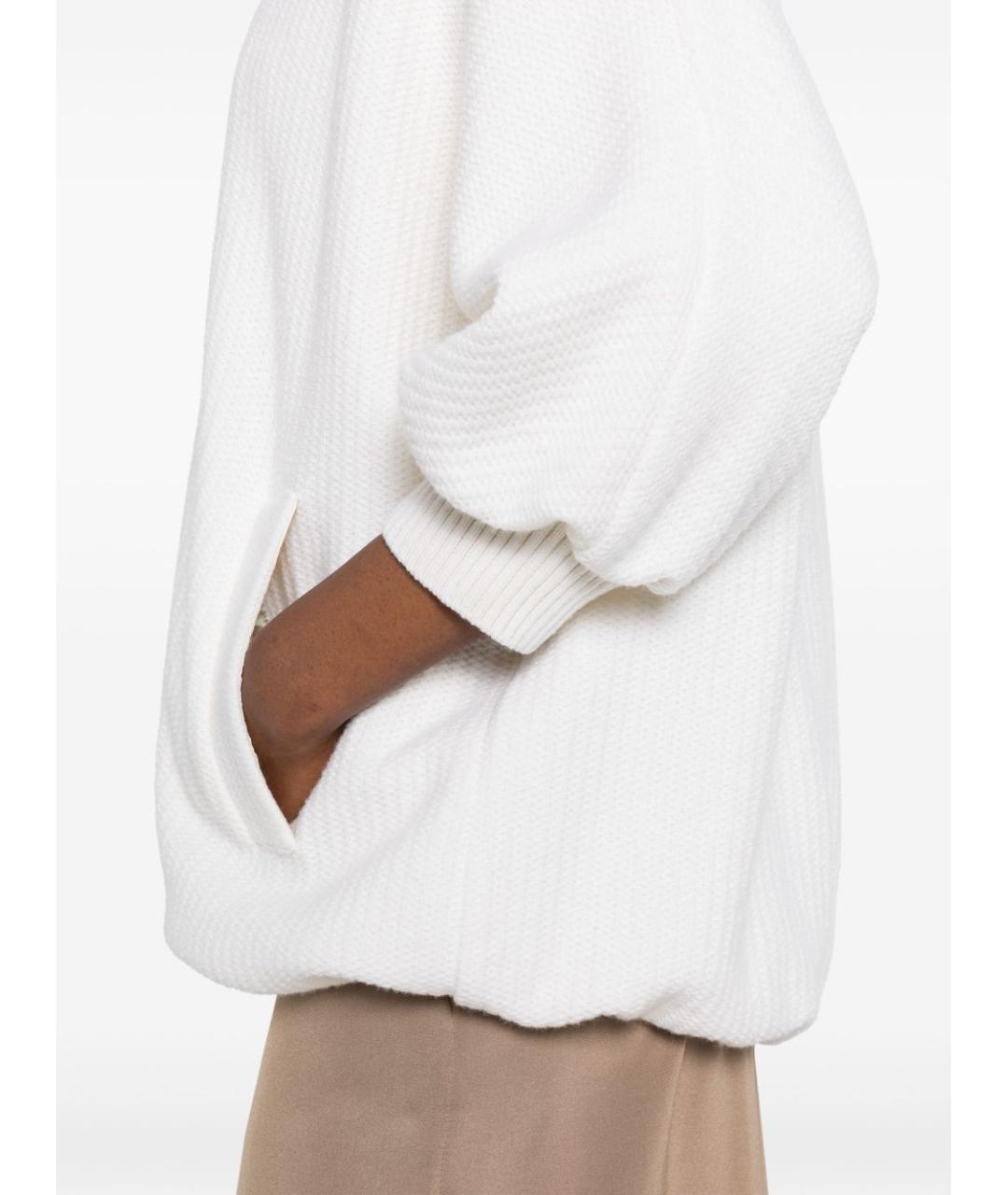 MAX MARA Белый шерстяной кардиган, фото 2