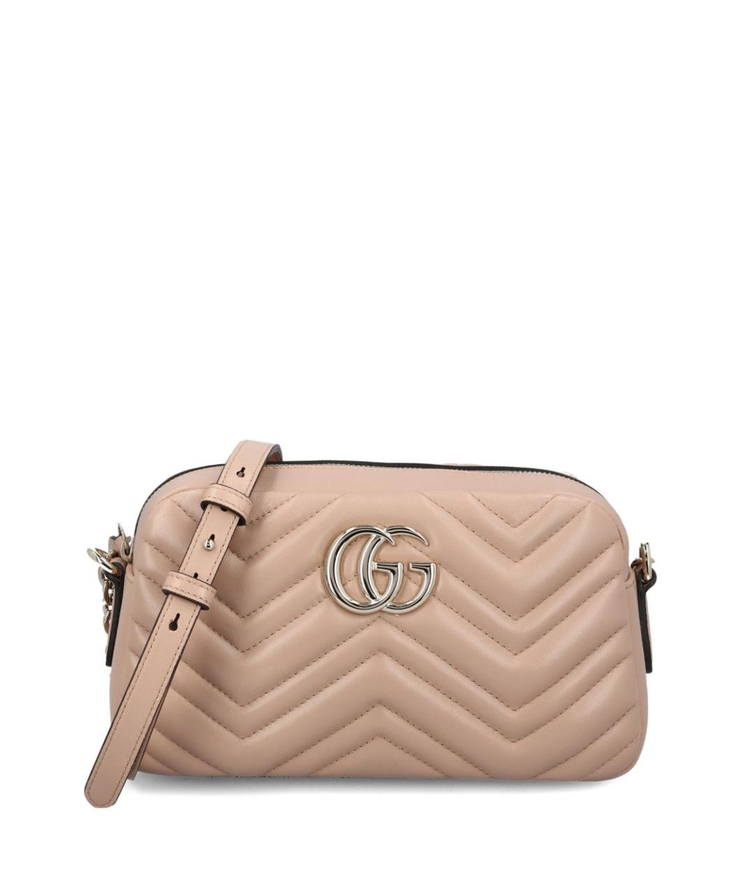 GUCCI Розовая кожаная сумка через плечо, фото 1