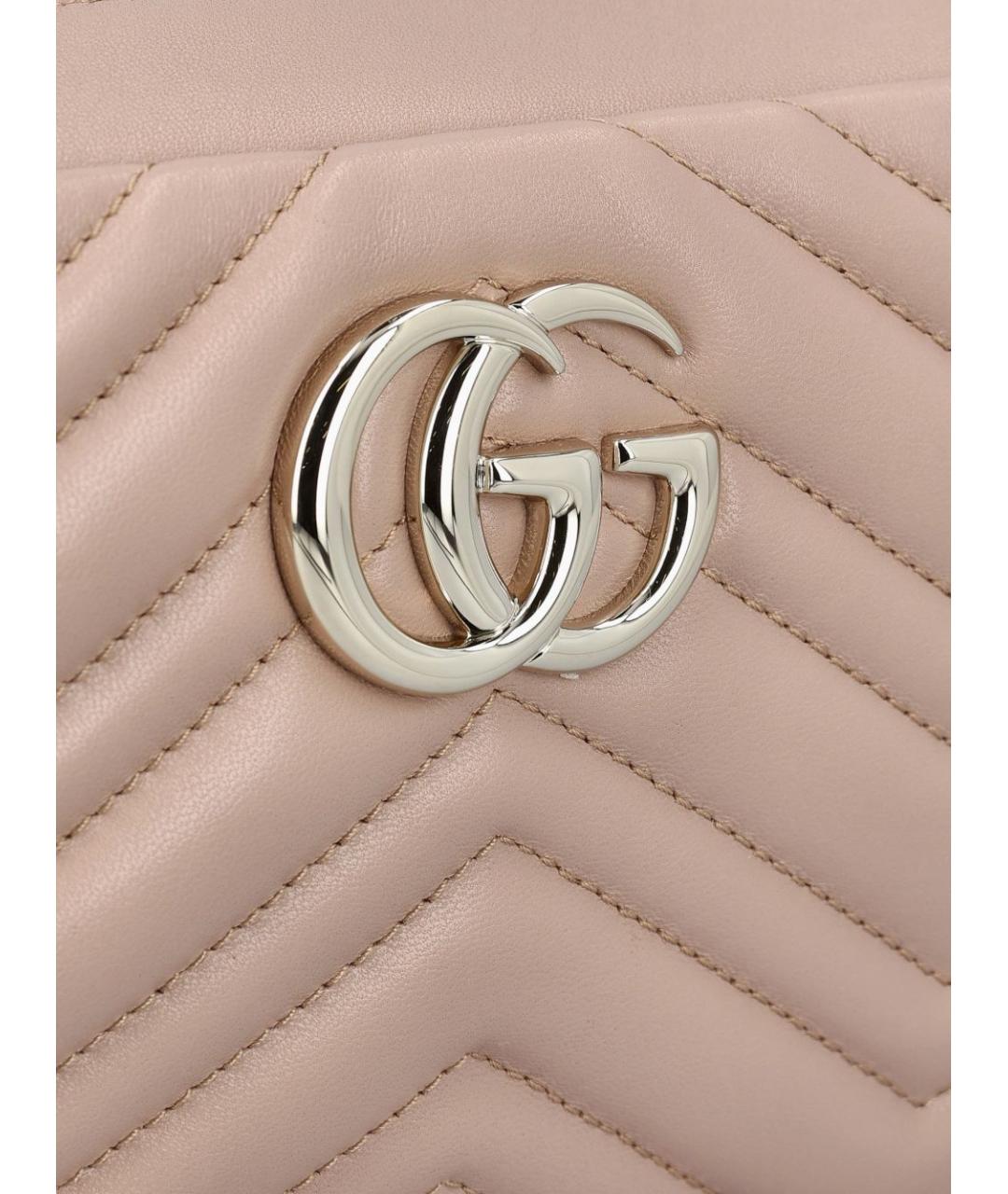 GUCCI Розовая кожаная сумка через плечо, фото 2