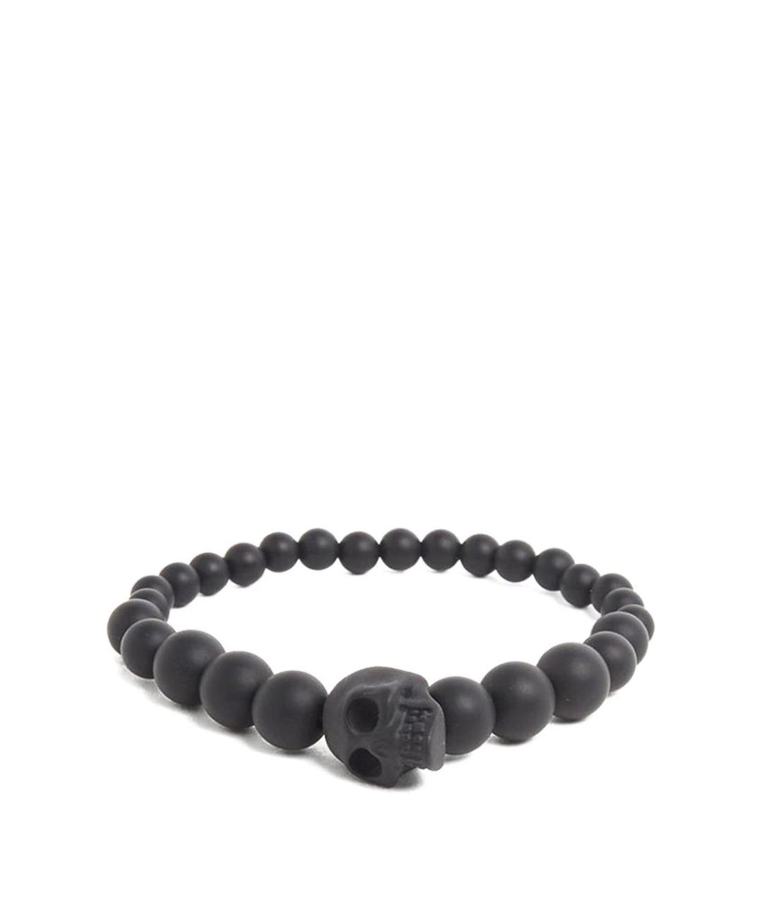 ALEXANDER MCQUEEN Черный металлический браслет, фото 3