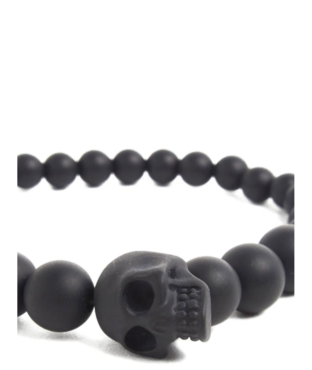 ALEXANDER MCQUEEN Черный металлический браслет, фото 2