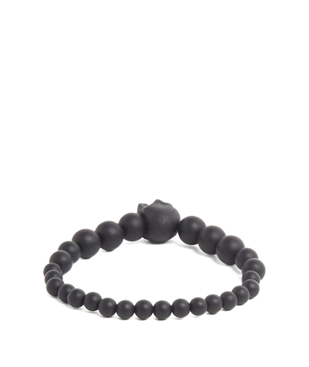 ALEXANDER MCQUEEN Черный металлический браслет, фото 1