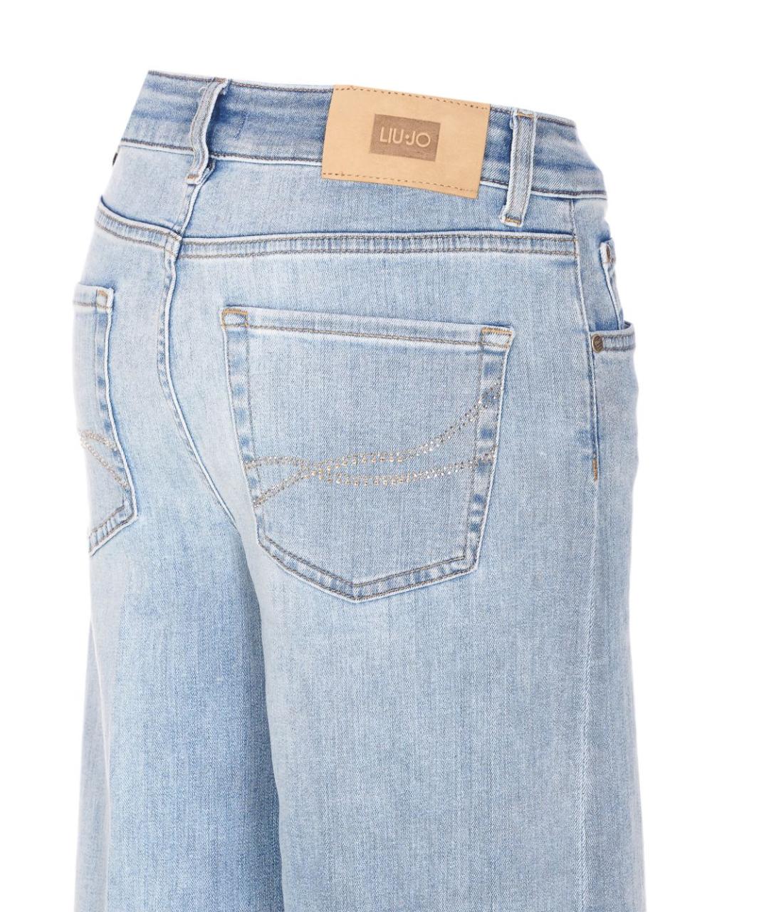 LIU JO Синие прямые джинсы, фото 3