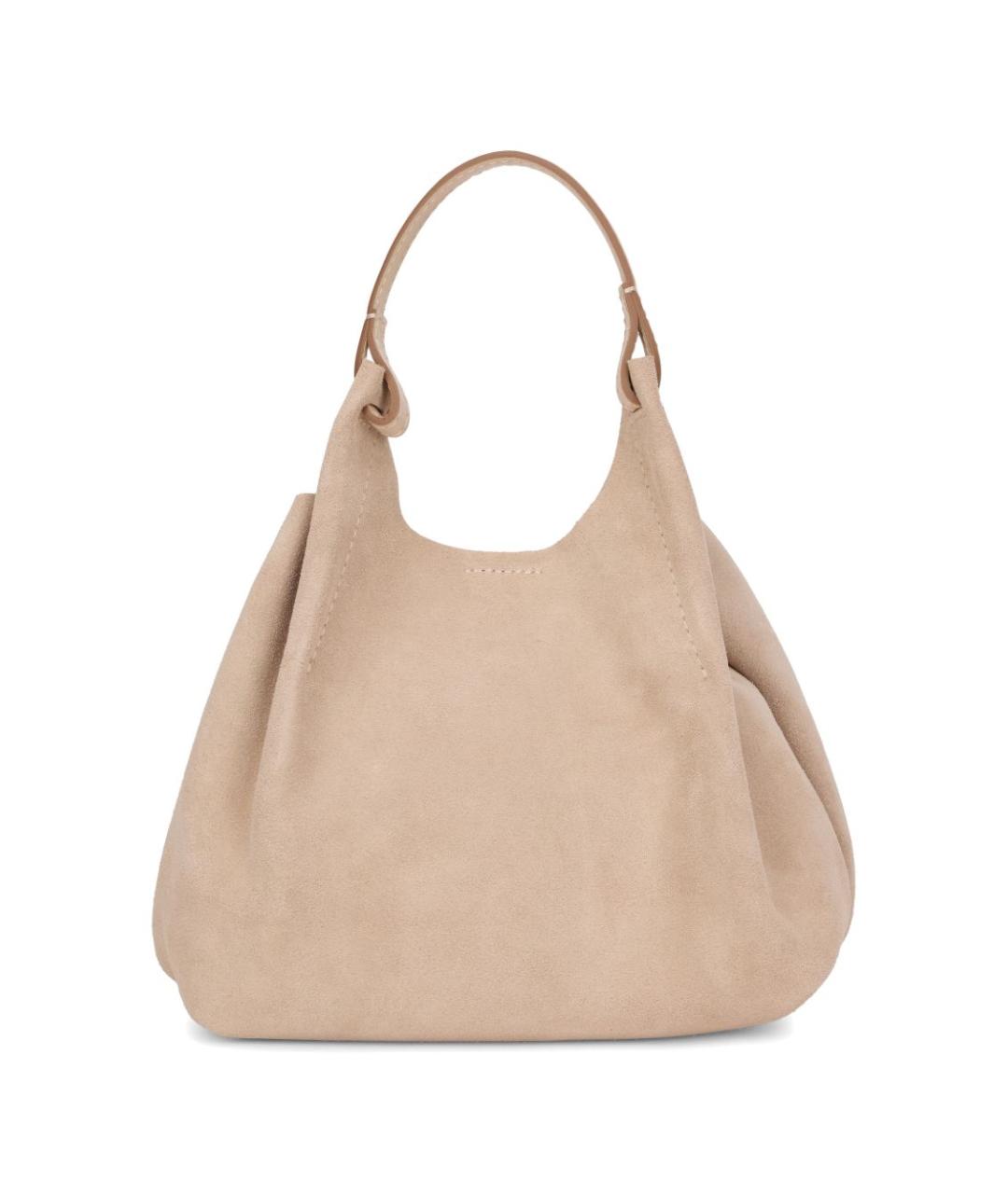 Gianni Chiarini Бежевая замшевая сумка тоут, фото 2