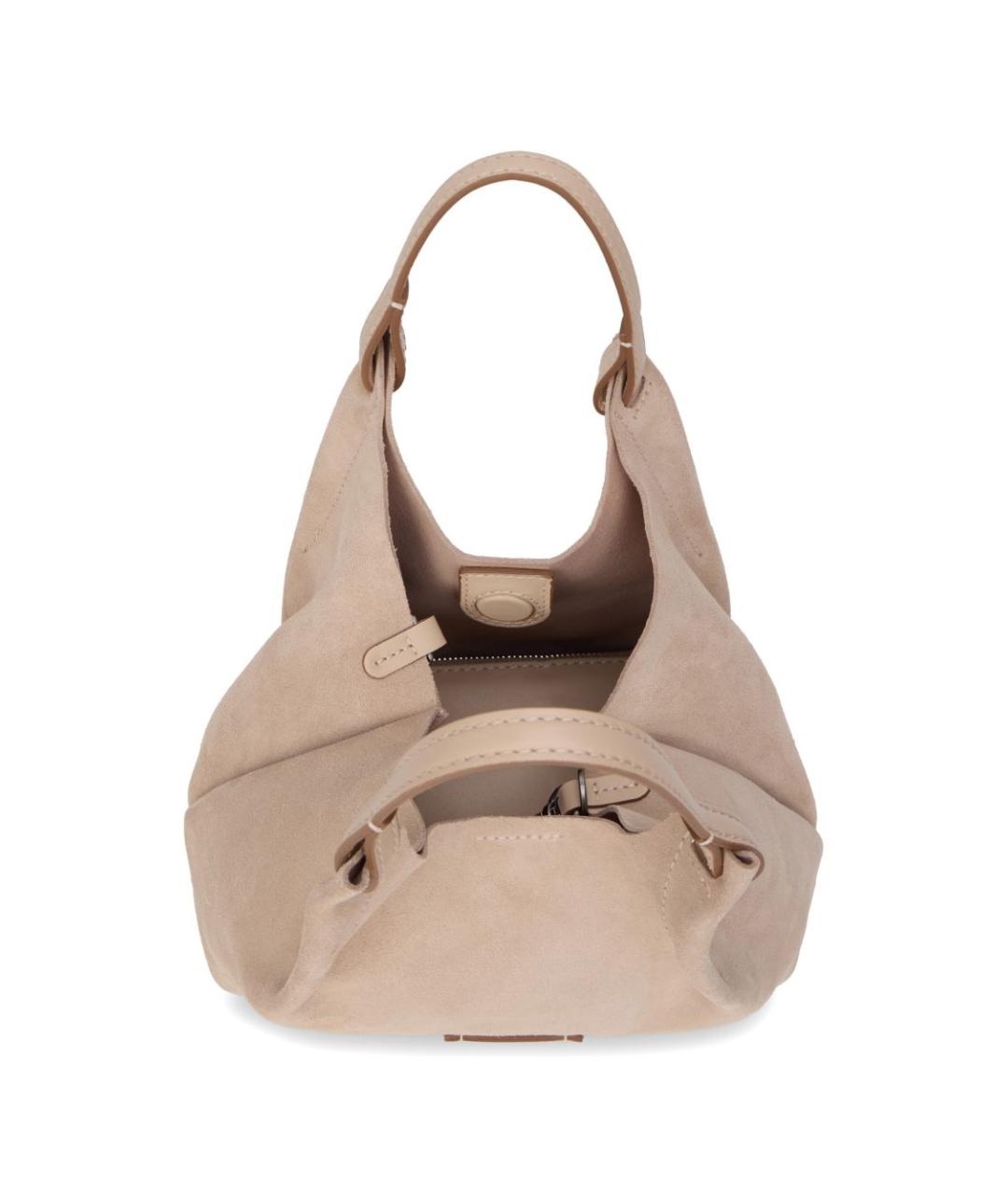 Gianni Chiarini Бежевая замшевая сумка тоут, фото 3