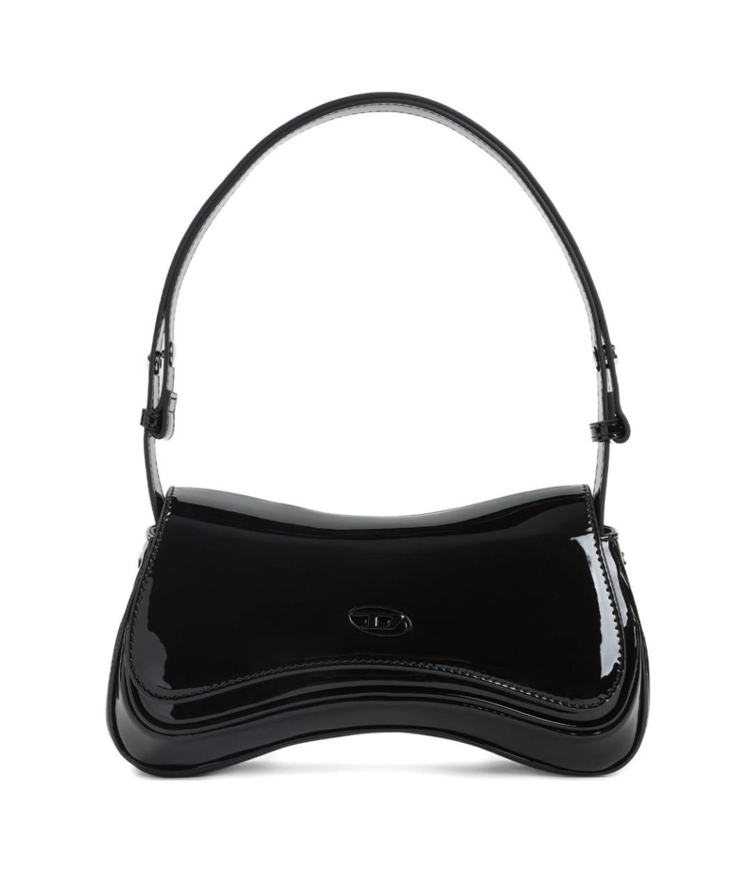 DIESEL Черная сумка через плечо из искусственной кожи, фото 1