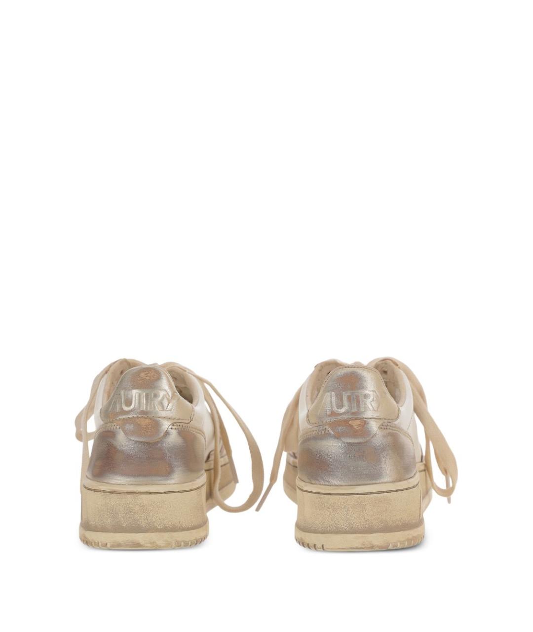 AUTRY Бежевые кожаные кеды, фото 5