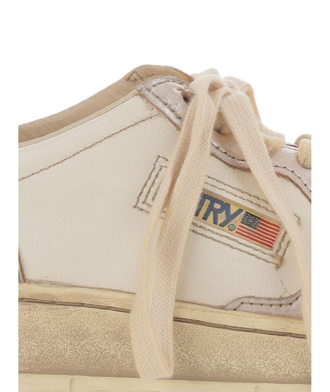 AUTRY Бежевые кожаные кеды, фото 4