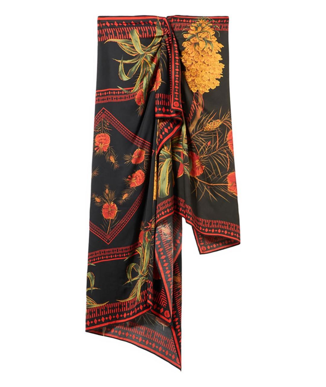 BLUMARINE Мульти вискозная юбка миди, фото 1