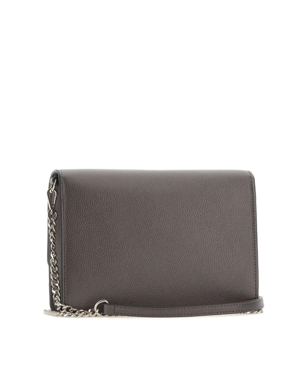 LIU JO Серая кожаная сумка через плечо, фото 4