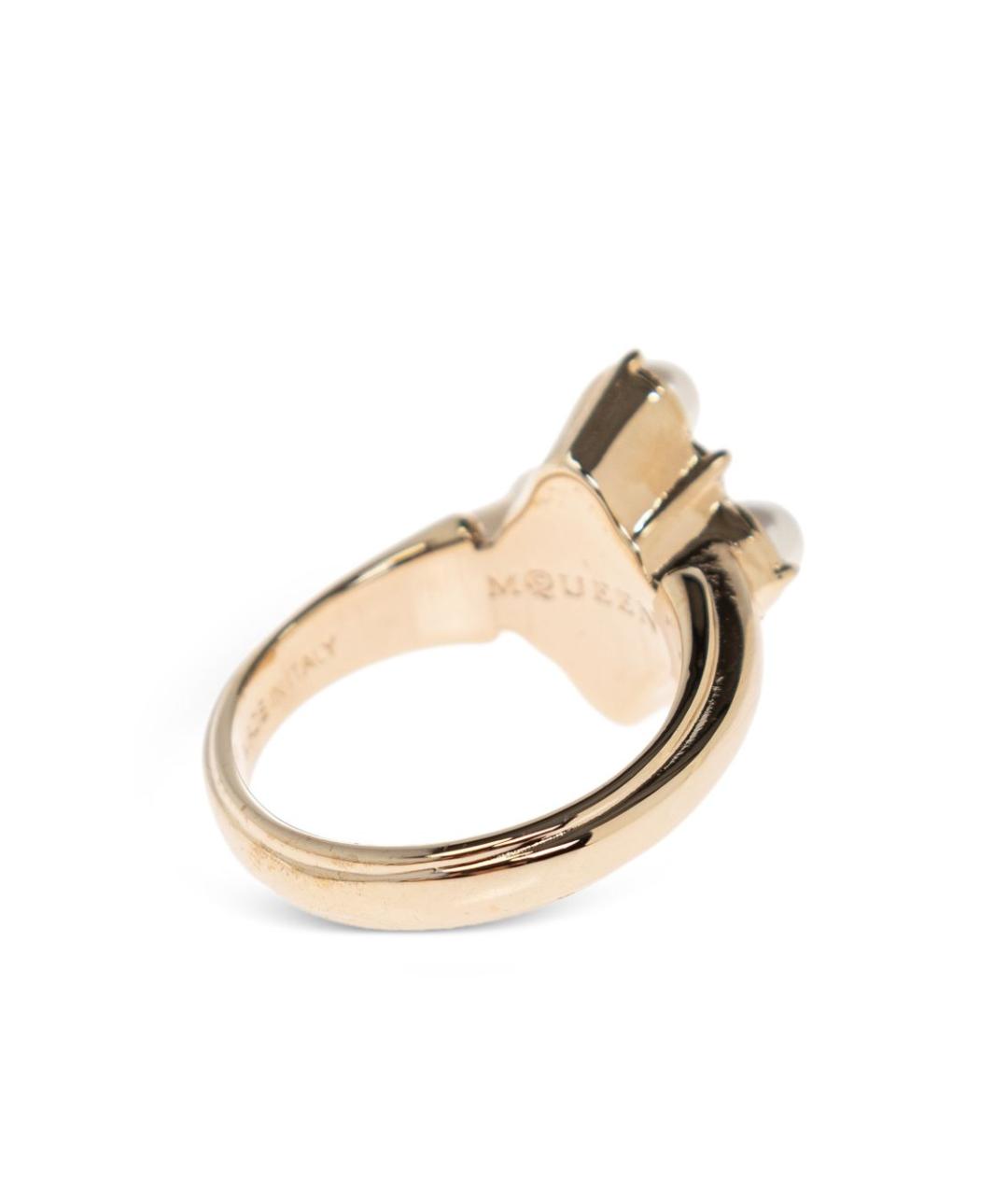 ALEXANDER MCQUEEN Золотое латунное кольцо, фото 2