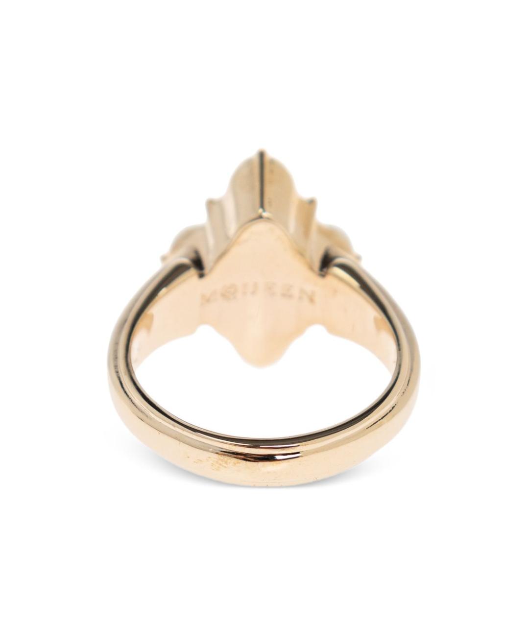 ALEXANDER MCQUEEN Золотое латунное кольцо, фото 3