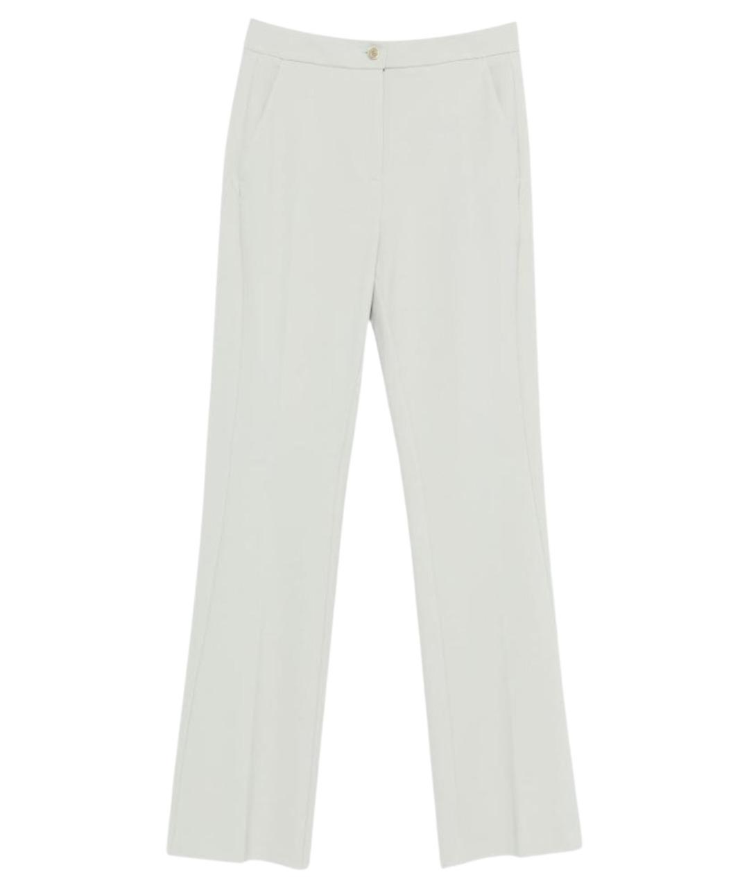 PINKO Серые вискозные прямые брюки, фото 1