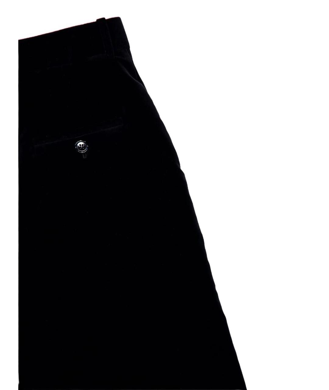 SAINT LAURENT Черная хлопковая юбка миди, фото 2