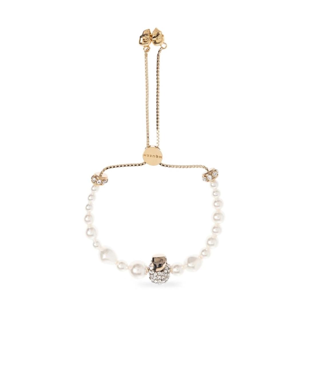 ALEXANDER MCQUEEN Золотой латунный браслет, фото 1