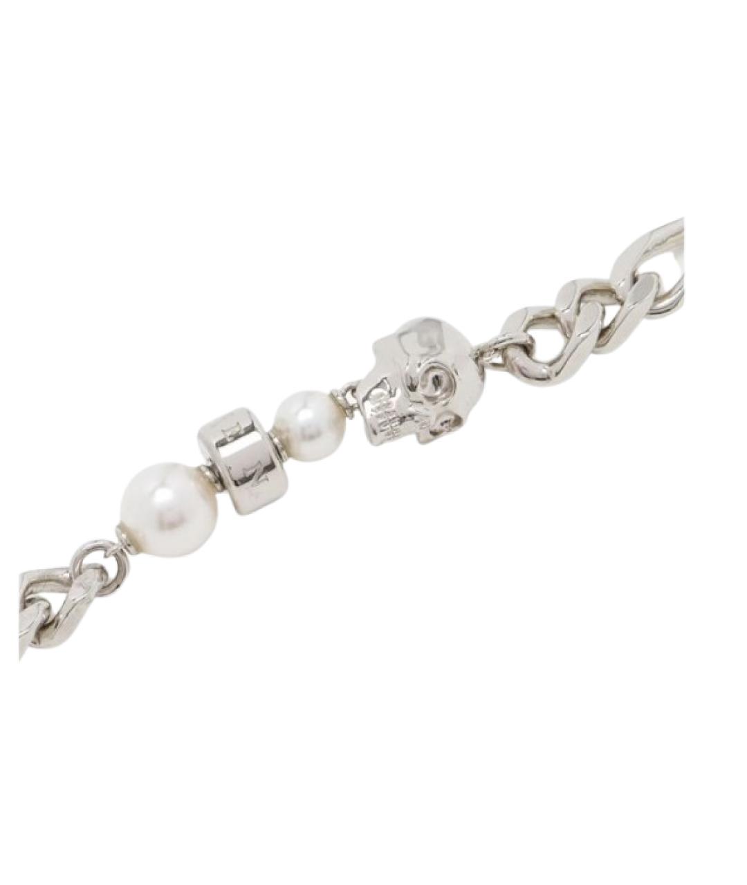 ALEXANDER MCQUEEN Серебрянный латунный браслет, фото 2