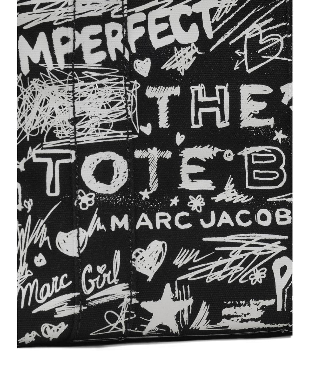 MARC JACOBS Черная тканевая сумка тоут, фото 7