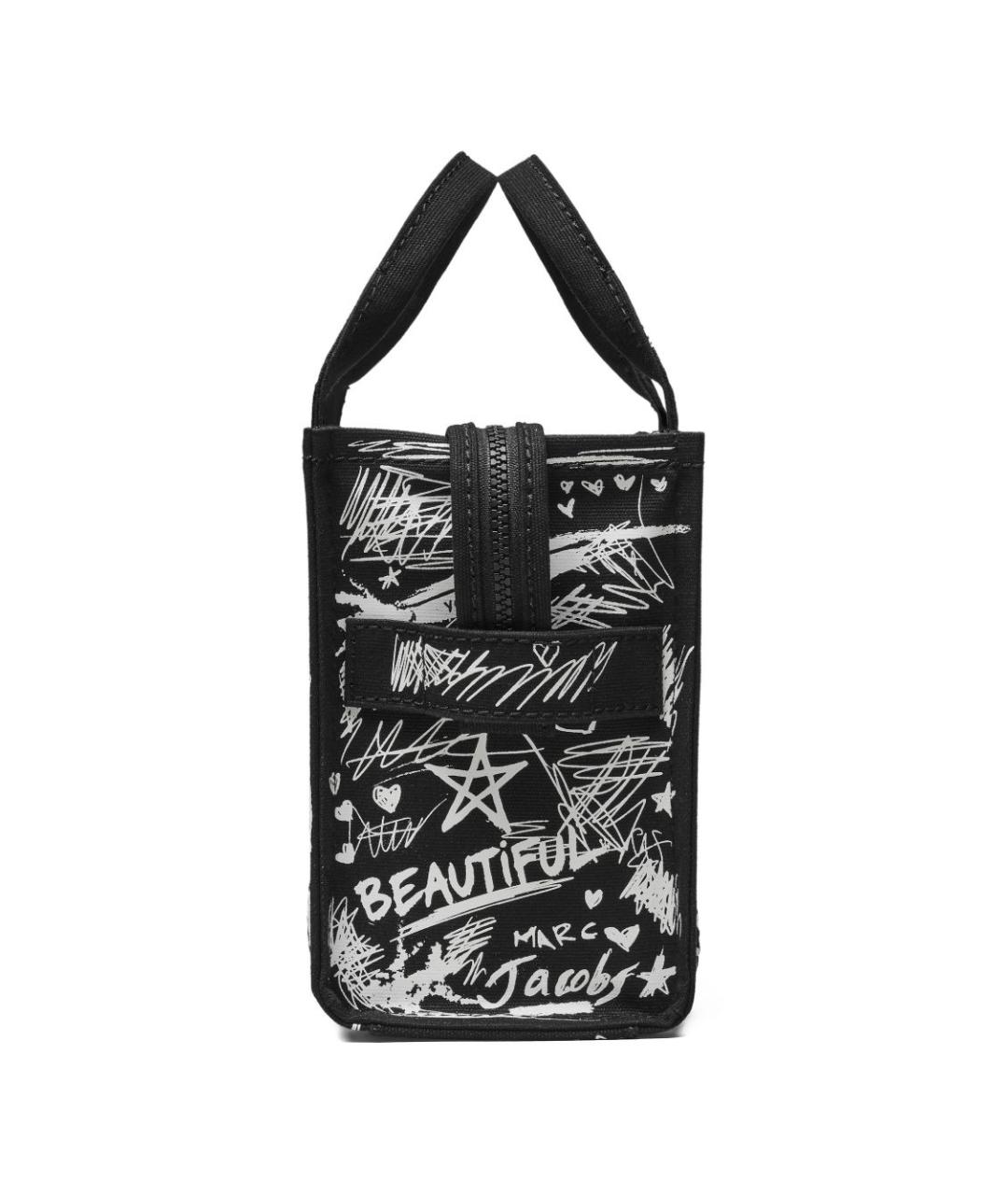 MARC JACOBS Черная тканевая сумка тоут, фото 3