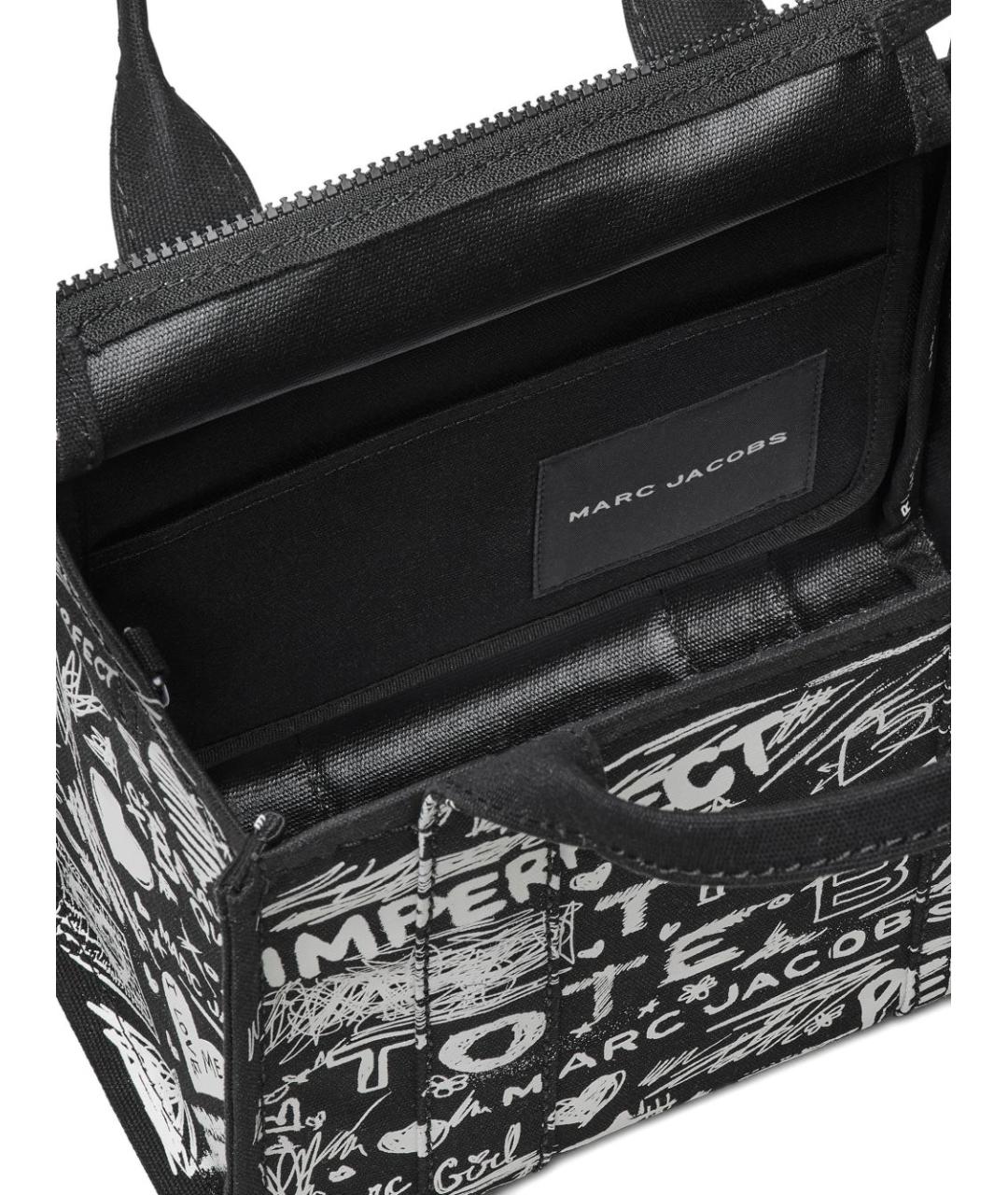 MARC JACOBS Черная тканевая сумка тоут, фото 2